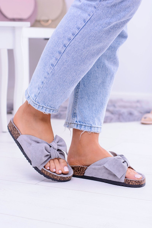 Women's Grey Cork Cocard Flip Flops Wendy
