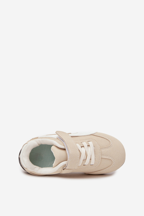 Dziecięce Buty Sportowe Na Rzep Beżowe Perrin
