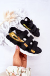 Children's Sport Velcro Sandals Black Flyn