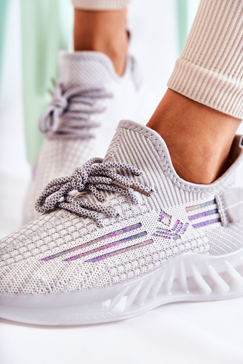 Women's Sport Shoes, Slip-on Gray Rokko