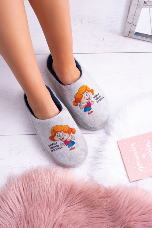 Dreex Pluszowe Damskie Papcie Piękna Młoda Skromna