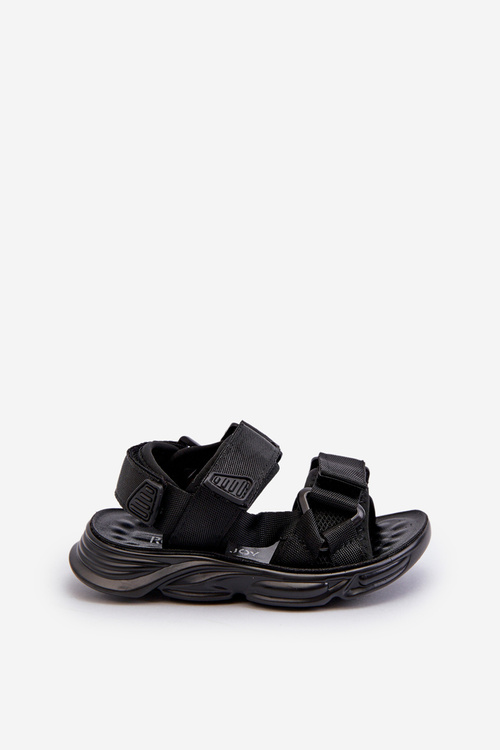 Children's Sandals with Velcro Fastening Black Orretta