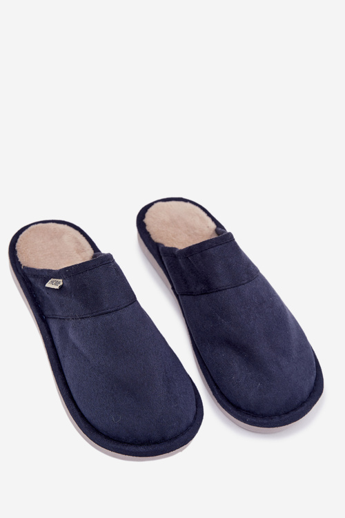 Men's slippers navy blue Selomir