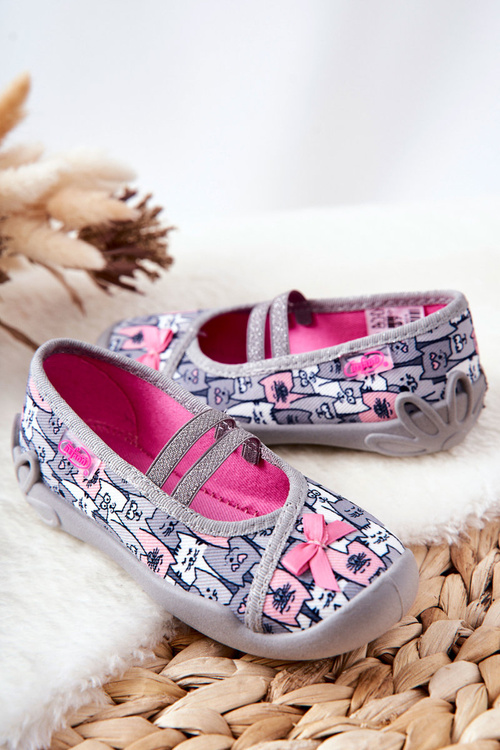 Flip-flops Ballerinas Befado Cats 116X297 Grey