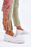 Women's Slip-On Sneakers With Embellishment White Alena