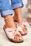 Cork Lining Flip Flops Light Pink Wendy