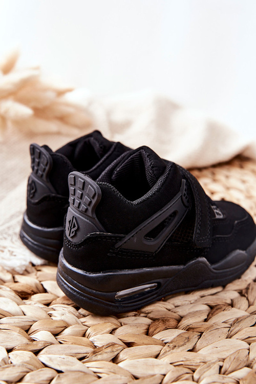 Children's Leather Sports Shoes Black Marisa