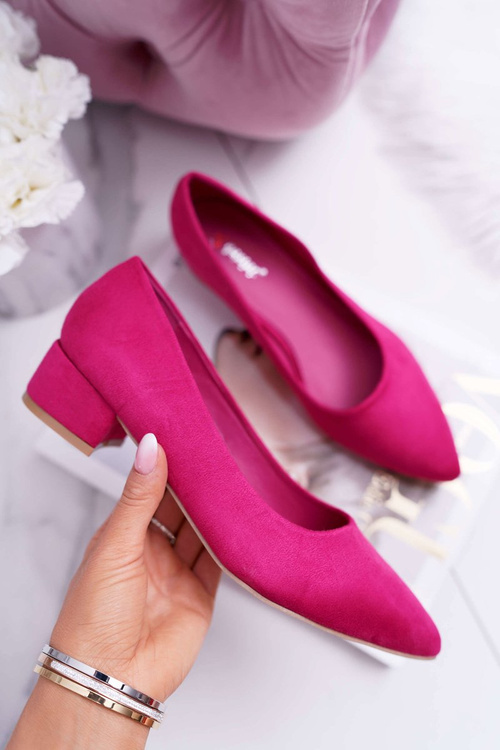 Classic Suede Fuchsia pumps Rheya