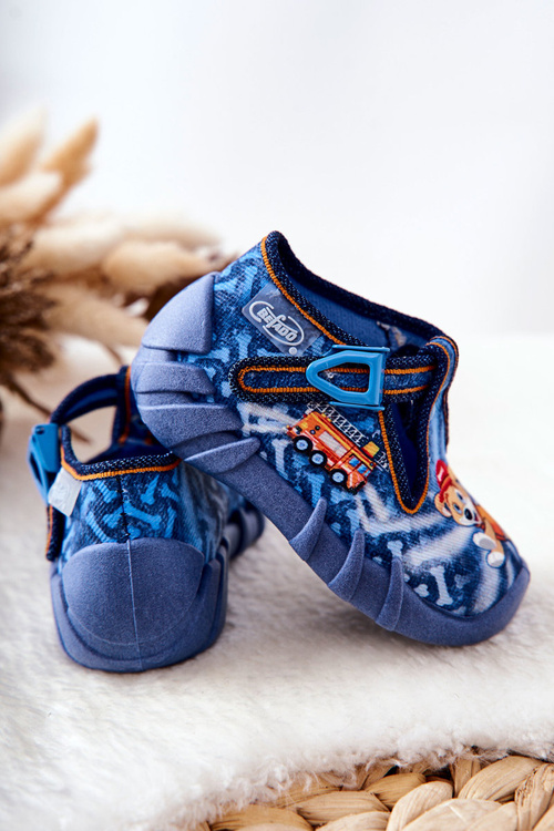 Slippers shoes Befado Dog and Guard 110P354 Blue