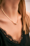 Women's Gold Necklace Chain Gem Infinity Constance