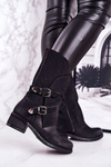 Women's Insulated Boots With Buckles Black Cassidy