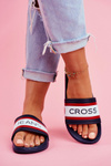 Klapki Damskie Cross Jeans Granatowe FF2R4160C