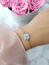 Women's Chain Bracelet Clover Silver Selene