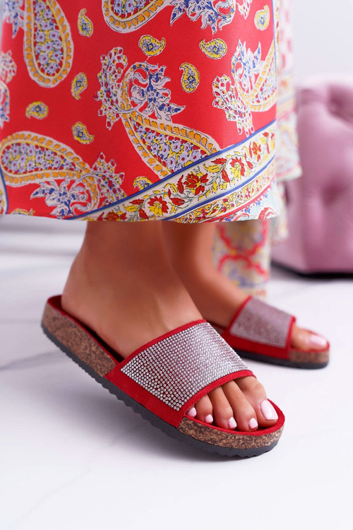 Women's Cork Flip Flops With Crystals Do It!