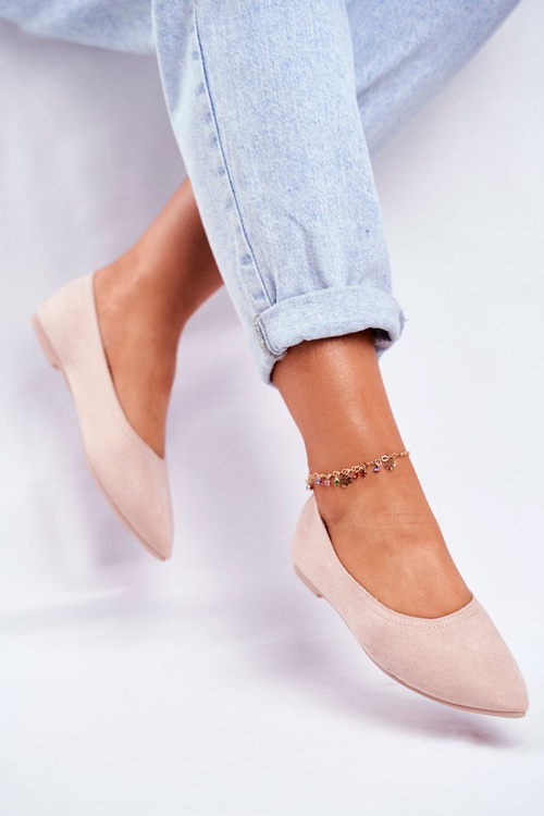 Women’s Ballerinas Eco-Suede Beige Bellissima