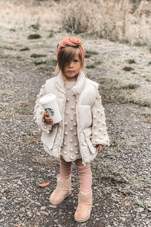 Children's Insulated Snow Boots Beige Gooby