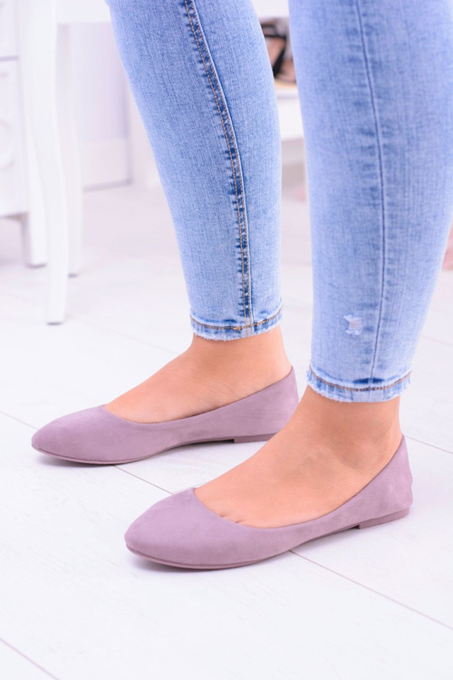 Women's Suede Ballerinas Heather Bueno