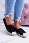 Lu Boo | Black Lace Espadrilles Hilary Tennis Shoes