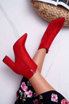Women's Stiletto Heeled Boots Red Snack