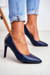 Women's Classic Stilettos Navy Blue Marinne