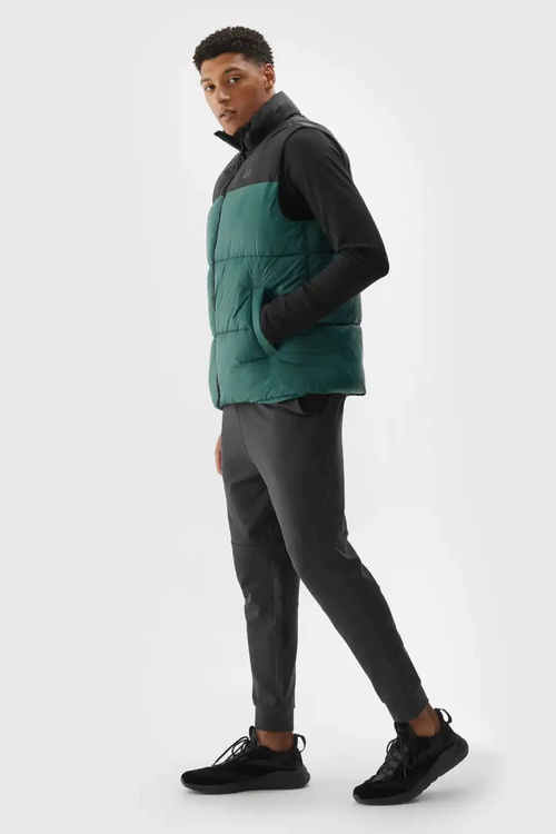 Men's Puffer Vest 4F Green 4FWAW24TVJAM147-40S