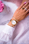 Women's Watch Ernest Zirconia Gold Alendi
