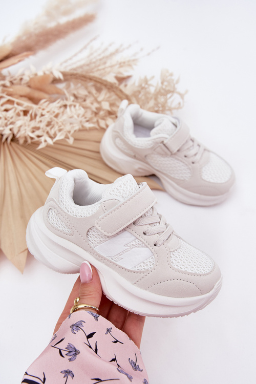 Sportowe Buty Dziecięce Sneakersy Białe Selinea 