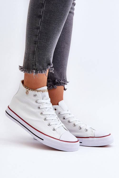 Tenisi femei clasici albi Socerio