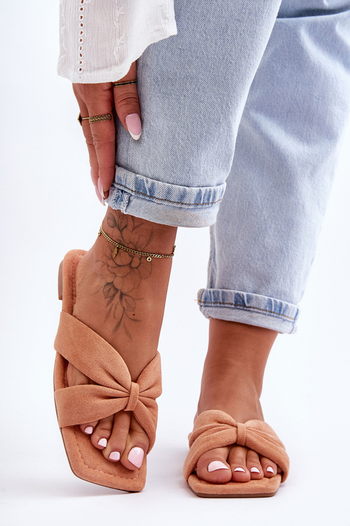 Women's Velvet Slippers Orange Vanilla Sky