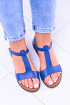 Navy Blue Women's Flat Sandals Sunnyside