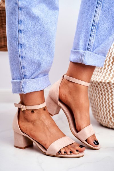 Women's Sandals Eco-Suede Beige Oh Baby!