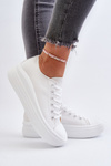 Women's sneakers on chunky platform White Amyete
