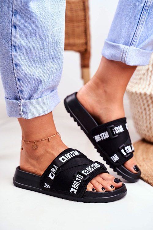 Women's Slides Big Star Military Black GG274A018