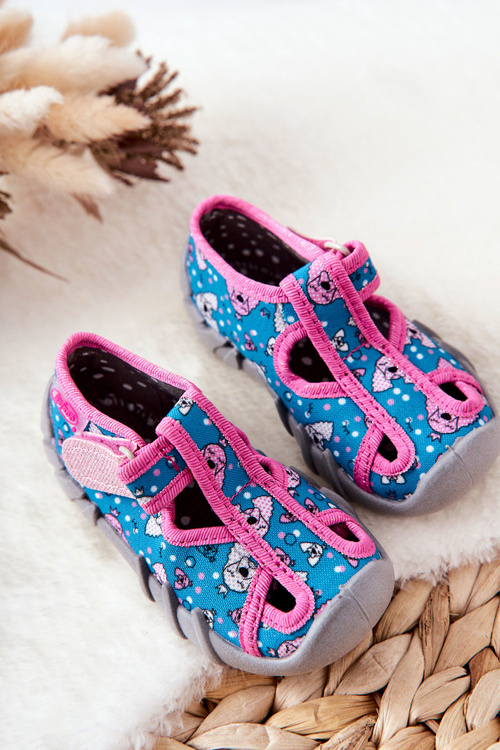 Boots Befado Velcro 190P100 Blue and pink