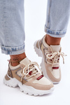 Sport Shoes with Massive Sole Beige Corena