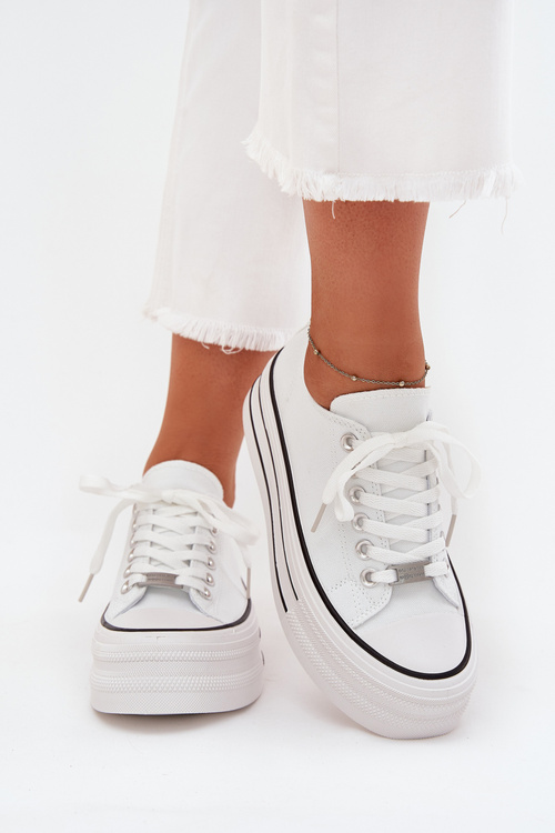 Women's Sneakers On Massive Platform White Marinae