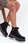 Women's Boots with Glitter Heart Black Nariri
