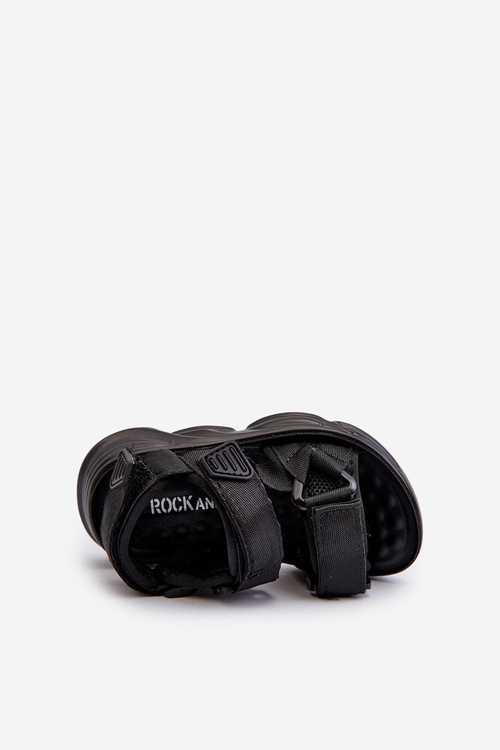 Children's Sandals with Velcro Fastening Black Orretta
