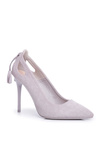 Women's Suede Pointed Stilettos Grey Leven