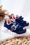 Children's Velcro Sports Shoes Befado 516P090 Navy and Pink