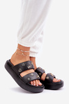 Women's Foam Slippers With Clips Black Ravanala
