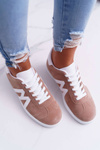 Sporty Women's Shoes Camel Sheia