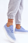 Fabric Sneakers On The Platform Big Star LL274145 blue