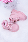 Children's Insulated Trapper Boots Powder Pink Dexter