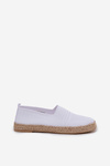 Espadryle Damskie Z Plecionką Białe Vinceza 13624