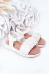 Children's Velcro Sandals White Aimy