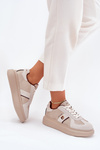 Womens Leather Sneakers On Platform Daniel Lopez Just Dare SS2D4003 Beige