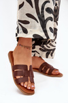 Women's Flat Sandals Dark Brown Mirona