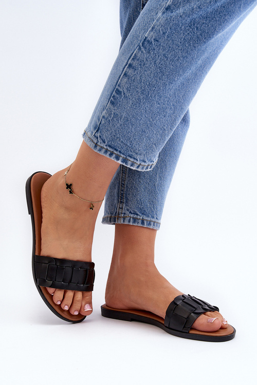 Women's Classic Flat Sandals Black Namrita