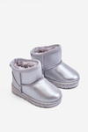 Warmed Children's Snow Boots Silver Scooby